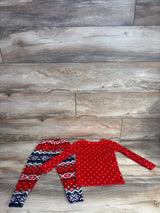 Cat & Jack 2pc Velour Fair Isle Pajama Set Red sz 3T