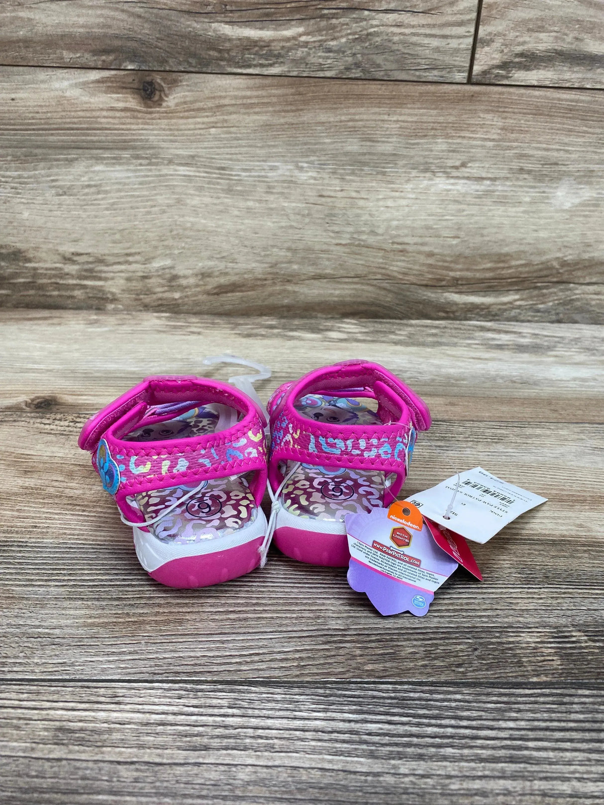 NEW Paw Patrol Adventure Ankle Strap Sandals Pink sz 6c - Me 'n Mommy To Be