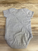 Rabbit Skins I Would Be Rather Be Riding With Grampa Bodysuit Grey sz 18m