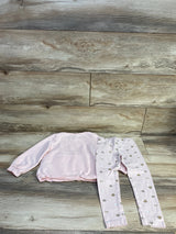 Carter's 2pc Dog Sweatshirt & Leggings Set Pink sz 4T