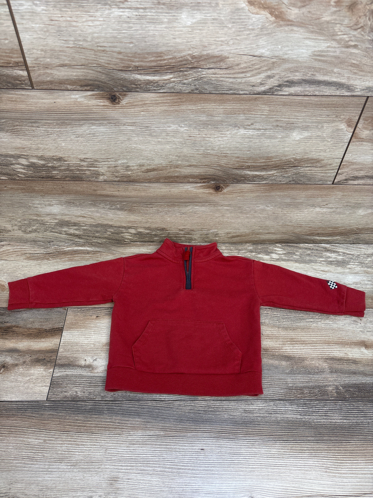 Cat & Jack Quarter-Zip Pullover Sweatshirt Red sz 18m