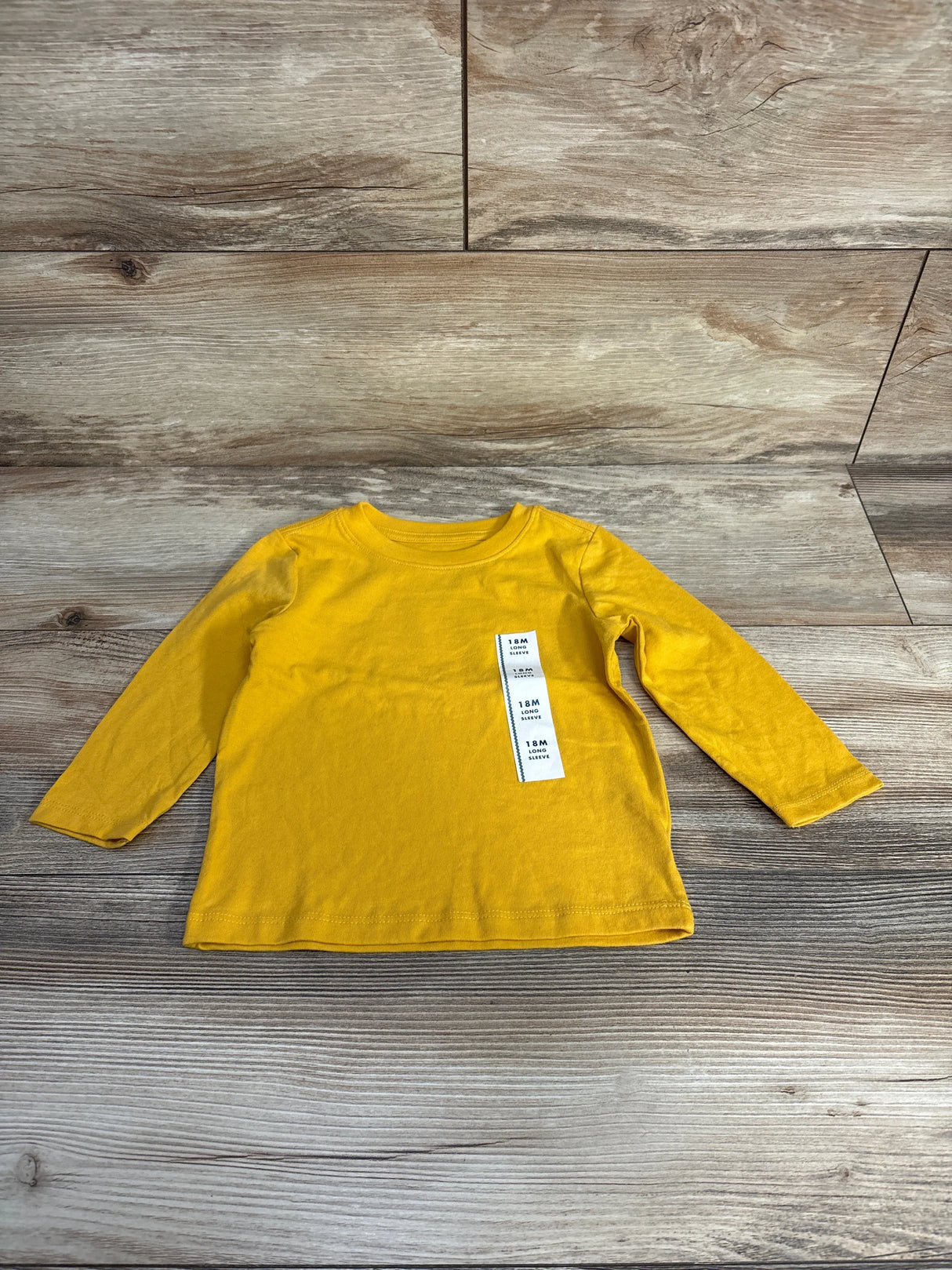 NWOT Cat & Jack Long Sleeve Shirt Yellow sz 18m
