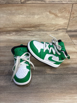 Air Jordan 1 Mid TD 'Lucky Green' Sneakers sz 7c