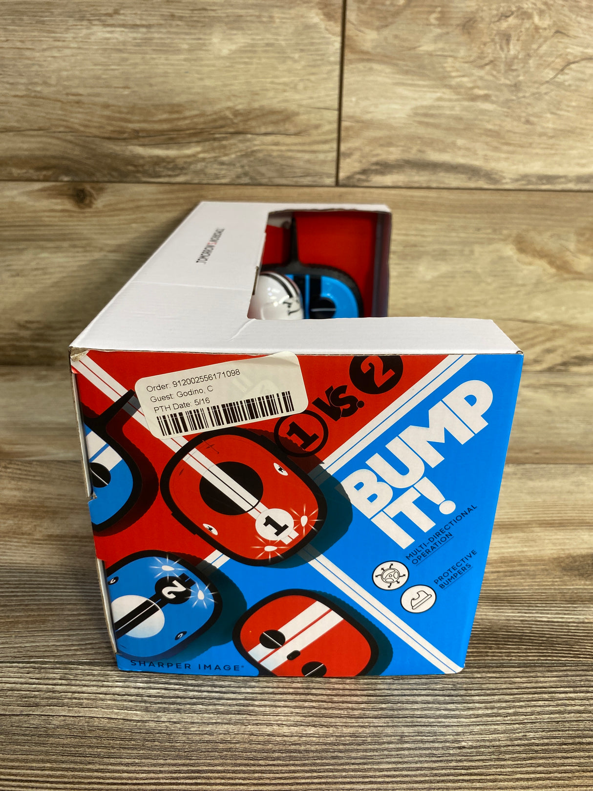 NEW Sharper Image RC Red & Blue Ejecting Bumper Rivals Set