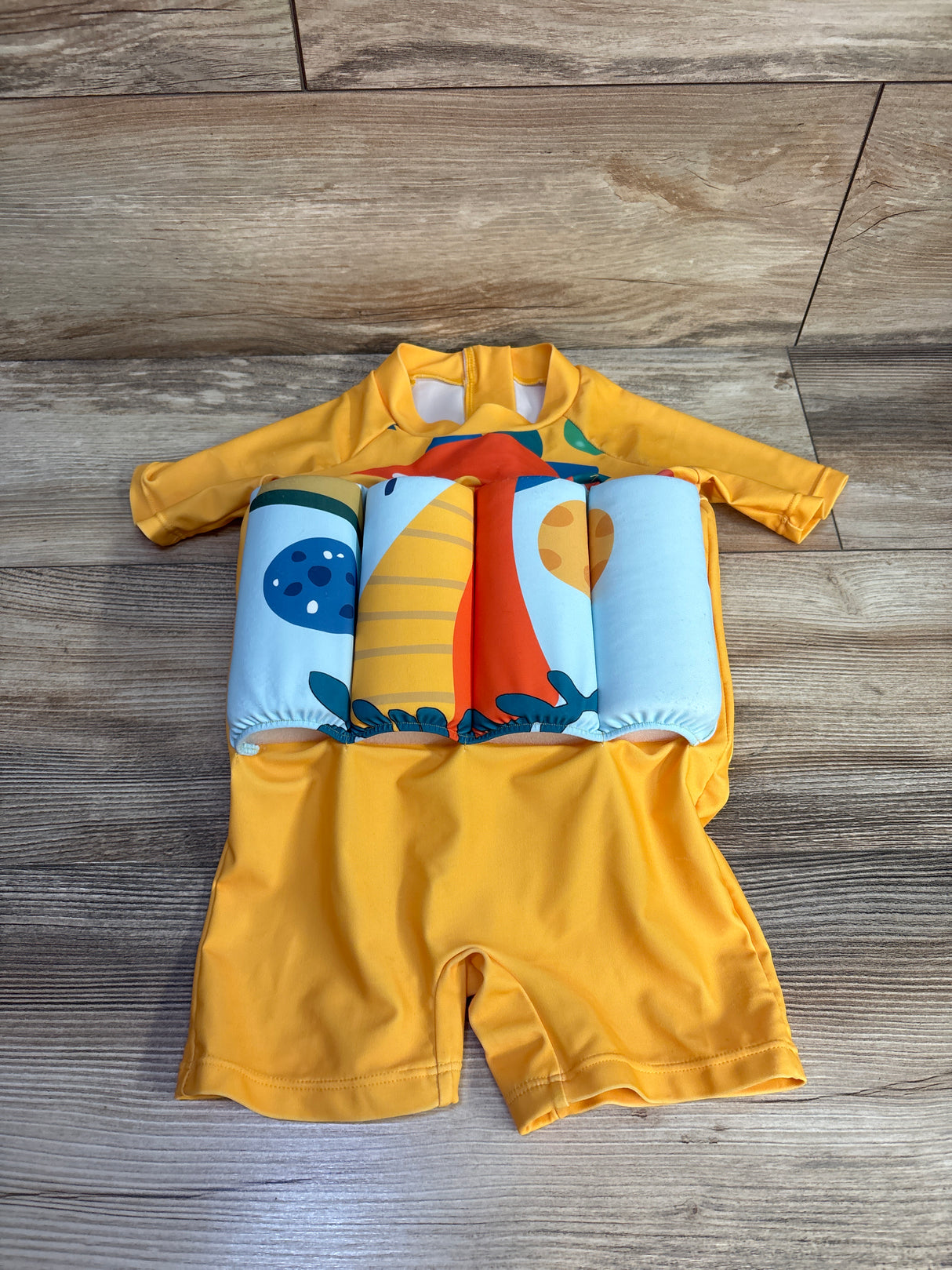 Atogsazn Infant Life Jacket Float Suit Yellow sz 3T