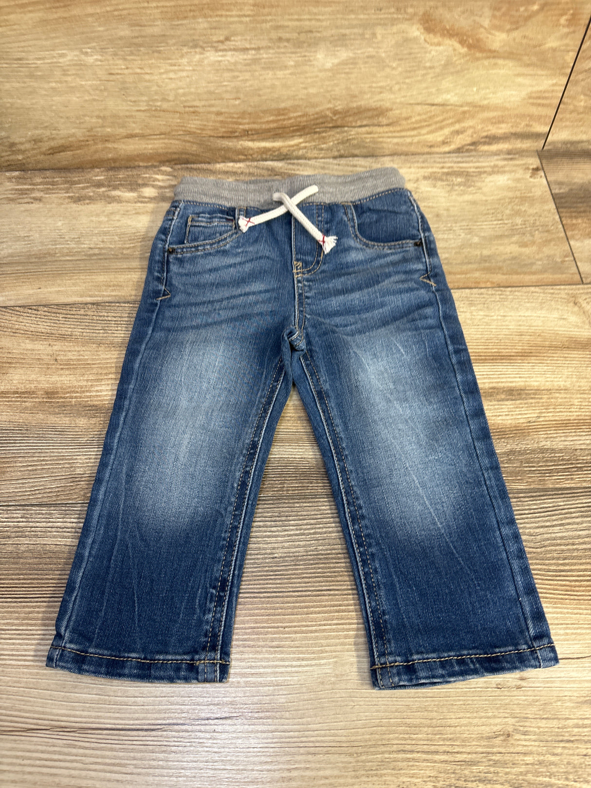 Cat & Jack Pull-On Straight Fit Jeans Blue sz 18m
