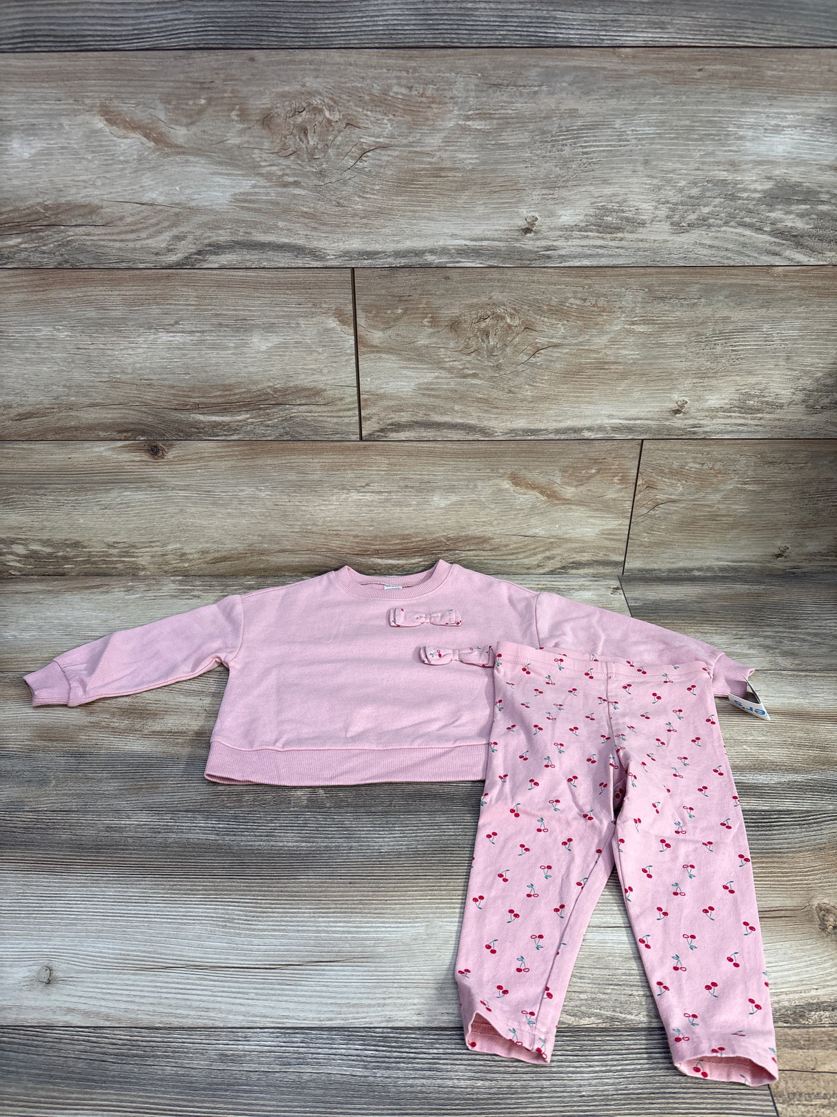 NEW Carter's 2pc Pullover Sweatshirt & Leggings Pink sz 24m
