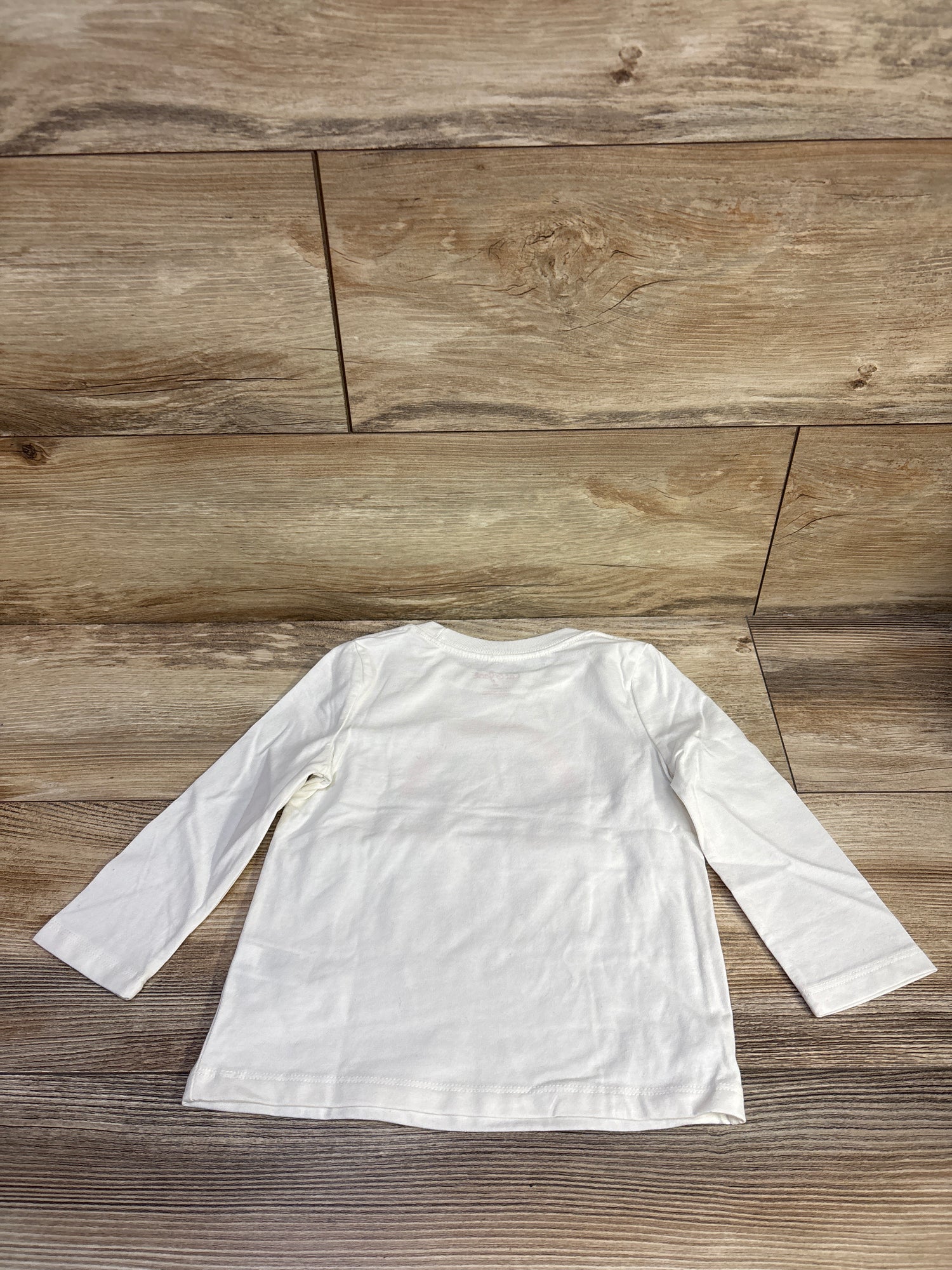 Cat & Jack Pumpkin Rainbow Shirt White sz 2T