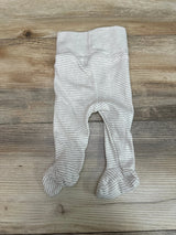 H&M Striped Footed Pants White sz Preemie