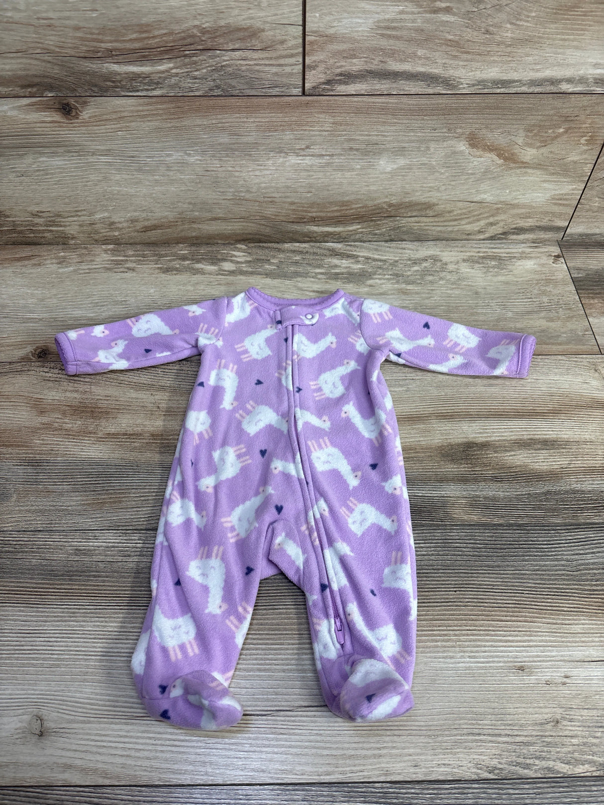 Simple Joys Sheep Print Blanket Sleeper Lilac sz Newborn