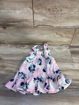 NEW Disney Baby 2pc Minnie Mouse Smocked Gauze Dress & Bloomers Pink sz Newborn