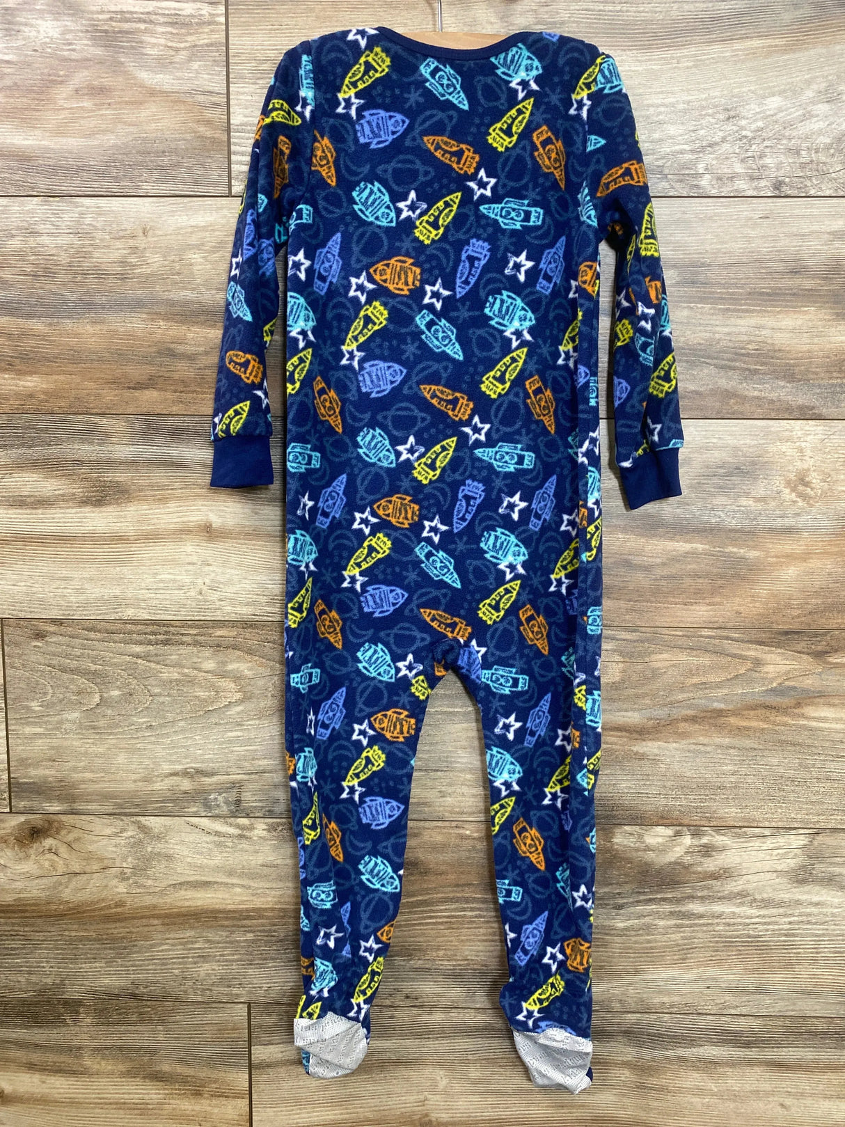 Kids Headquarters Space Blanket Sleeper Blue sz 4T