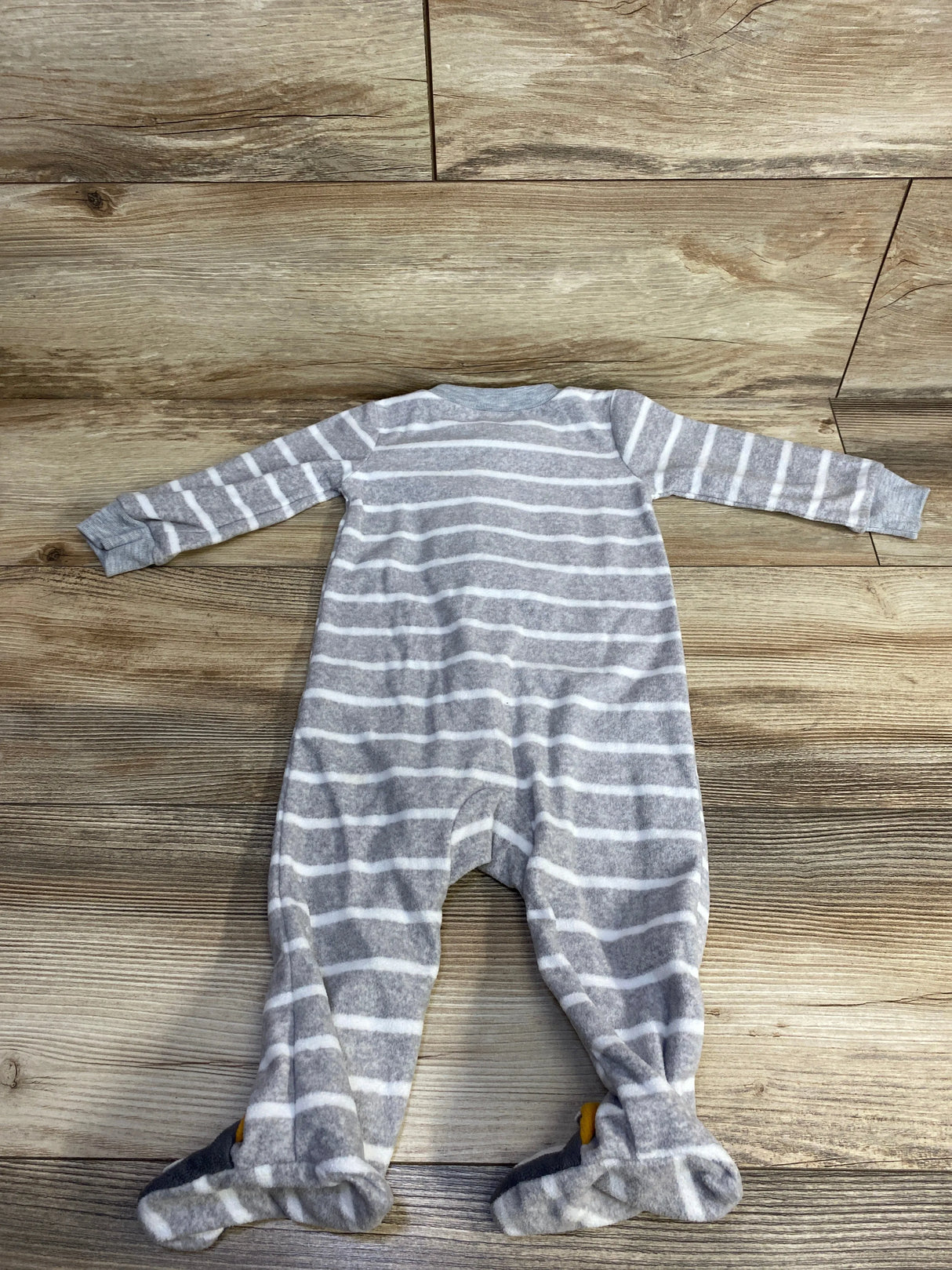 Just One You Striped Walrus Blanket Sleeper Grey sz 9m