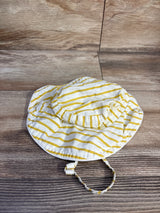 Pehr Organic Cotton Striped Bucket Hat Ivory sz 0-6m