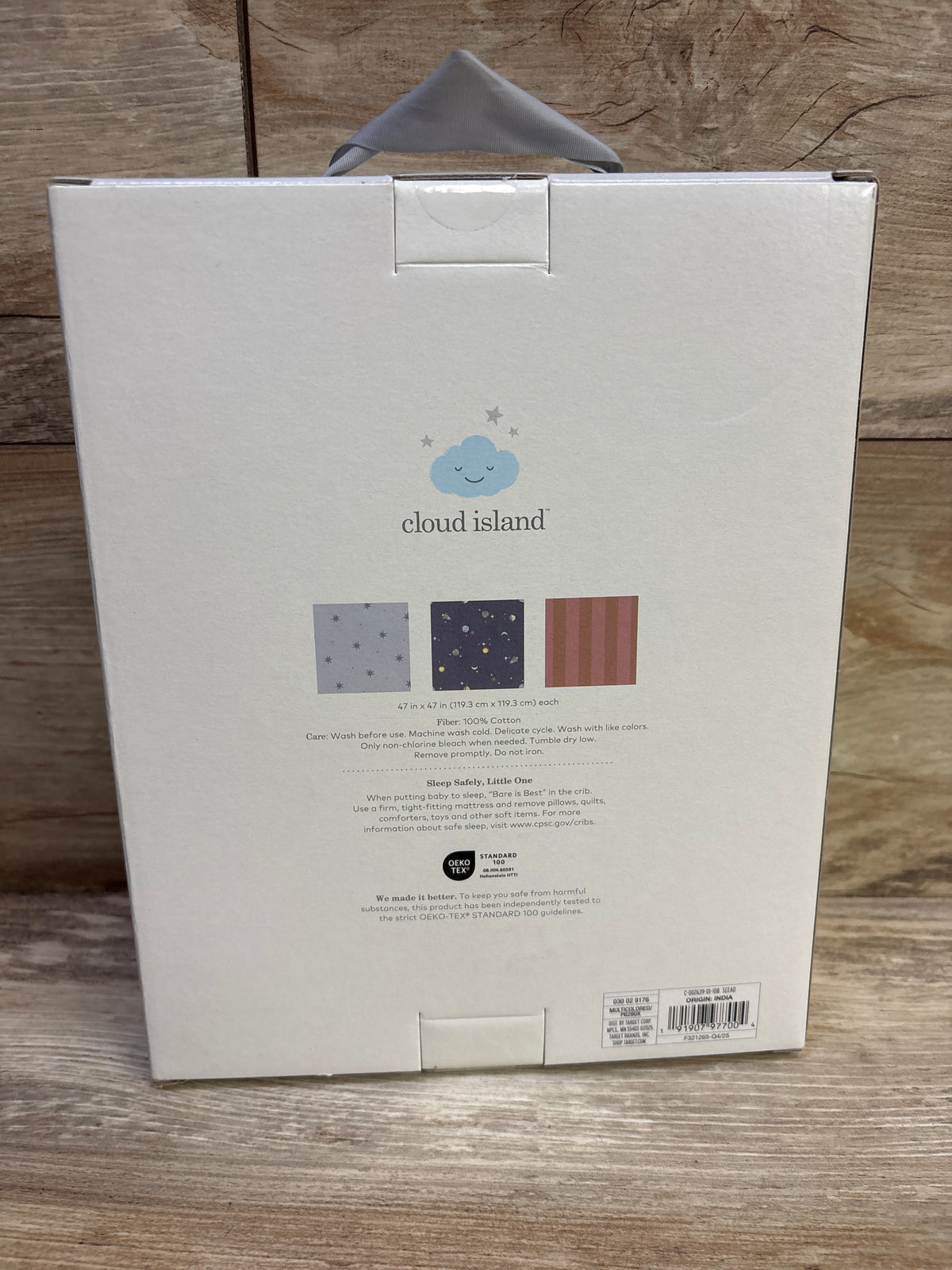 NEW Cloud Island 3pk Muslin Swaddle Blanket in Space