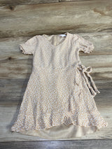 Gb Girls Floral Muslin Dress Tan sz 5T