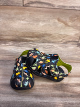 Wonder Nation Dinosaur Bump Toe Sandals Black sz 5c