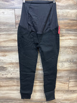 NEW Isabel Maternity Crossover Panel Utility Jeggings Black sz 6/Small