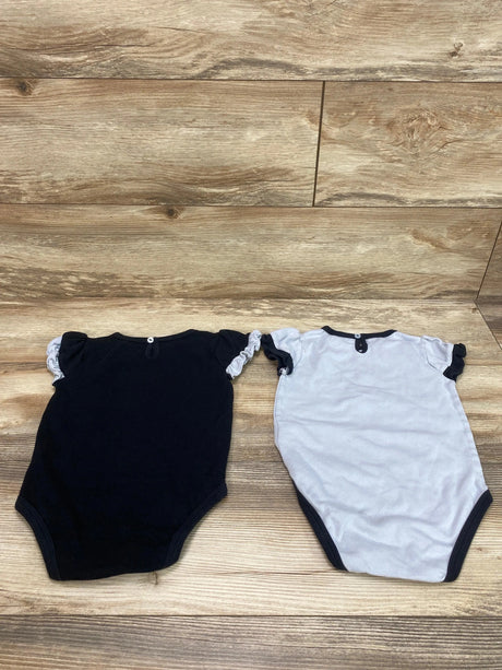 NFL Black 2pk Raiders Bodysuits sz 24m - Me 'n Mommy To Be