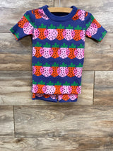 Hanna Andersson 2pc Organic Strawberry Print Short John Pajama Set sz 4T - Me n Mommy To Be