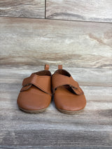 Baywell Faux Leather First Walking Soft Sole Shoes Brown sz 3c