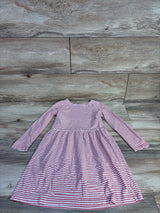 Carter's Long Sleeve Striped Dress Pink sz 5T