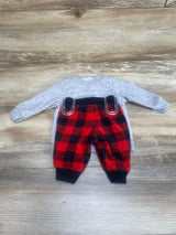 NEW Just One You 2pc Santa Sweatshirt Set Grey sz Newborn - Me n Mommy To Be