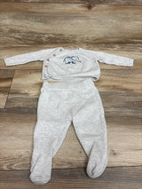 Carter's 2pc Elephant Knit Sweater & Pants Set Grey sz 3m