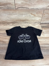 Yup I'm The Ring Dude - Kids Ring Bearer T-Shirt Black sz 2T