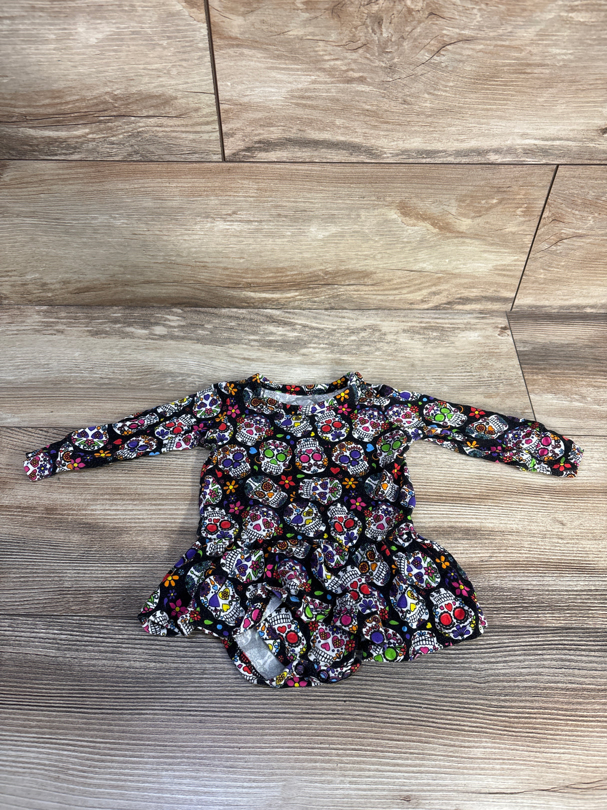 Gigi & Max Bamboo Sugar Skull Cecilia Tutu Bodysuit Black sz 6m