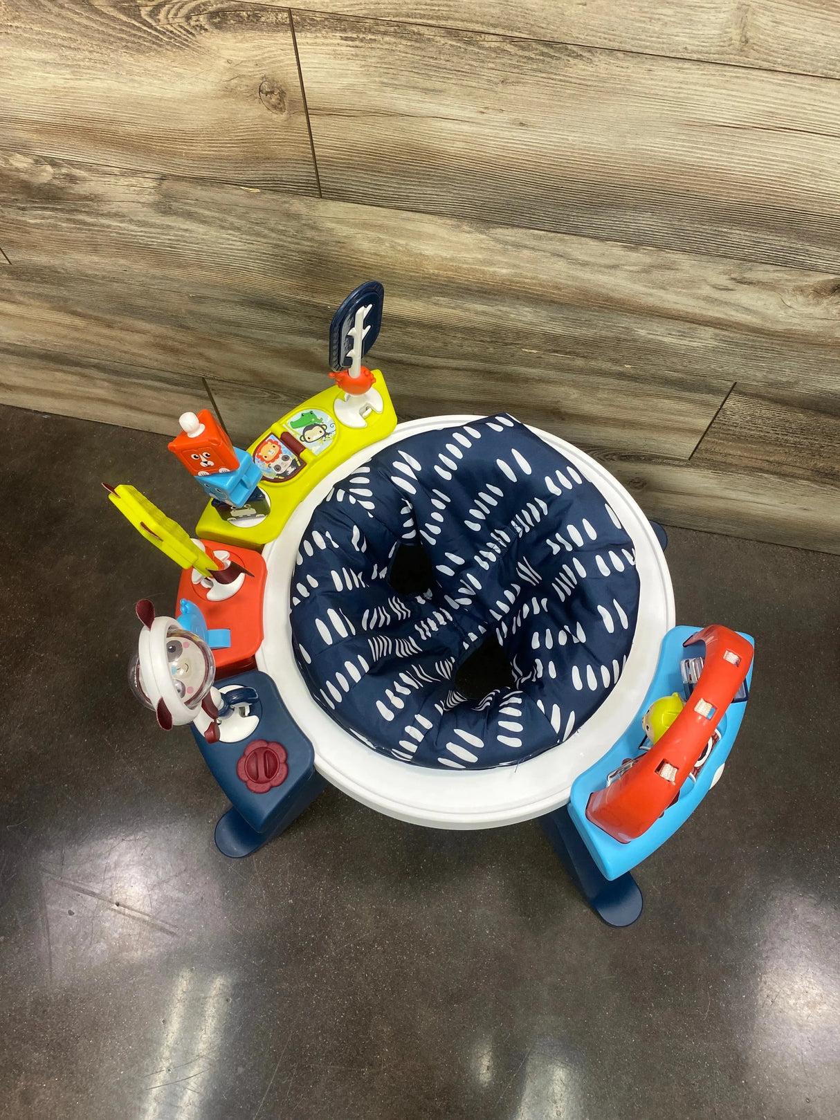 Fisher Price 3 in 1 Spin and Sort Activity Center Navy Dashes