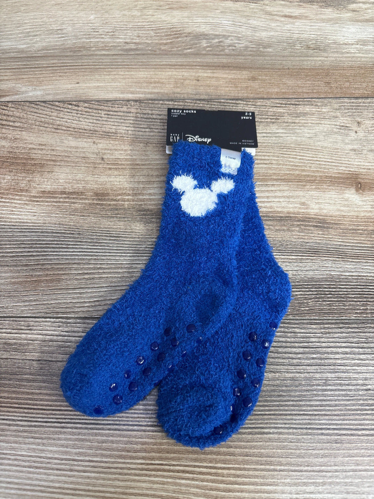 NEW Baby Gap x Disney Mickey Mouse Cozy Socks Blue sz 2-3T