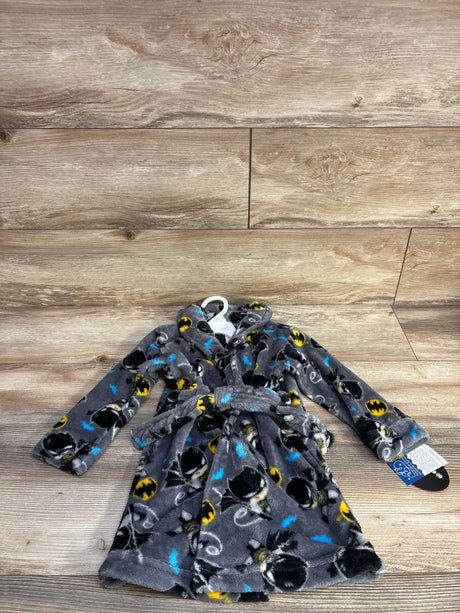 NEW Batman Plush Robe Grey sz 3T - Me n Mommy To Be