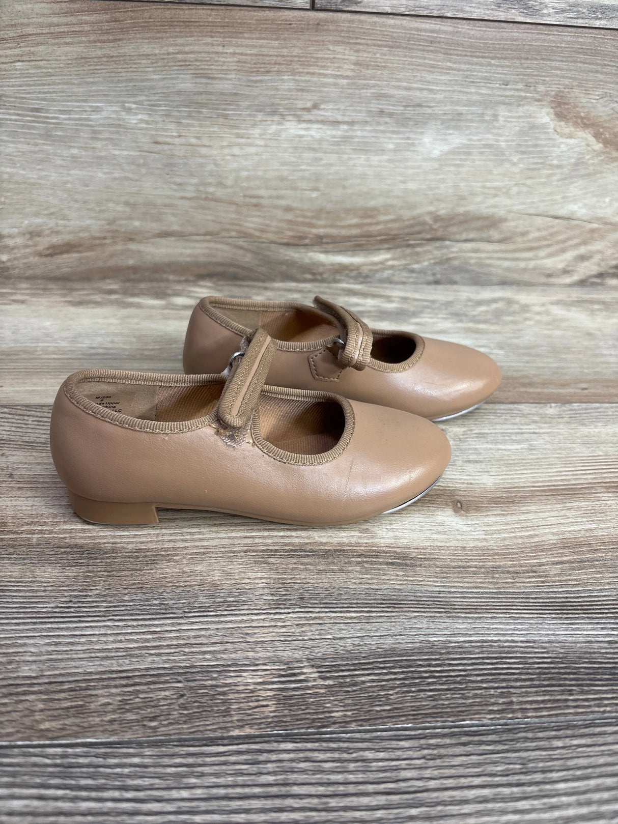 Dance Class Tap Shoes Tan sz 9c