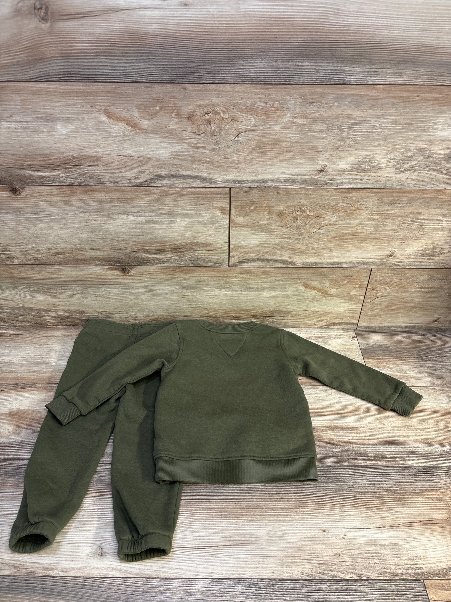Baby Gap 2pc Pullover Sweatshirt & Pants Set Green sz 3T