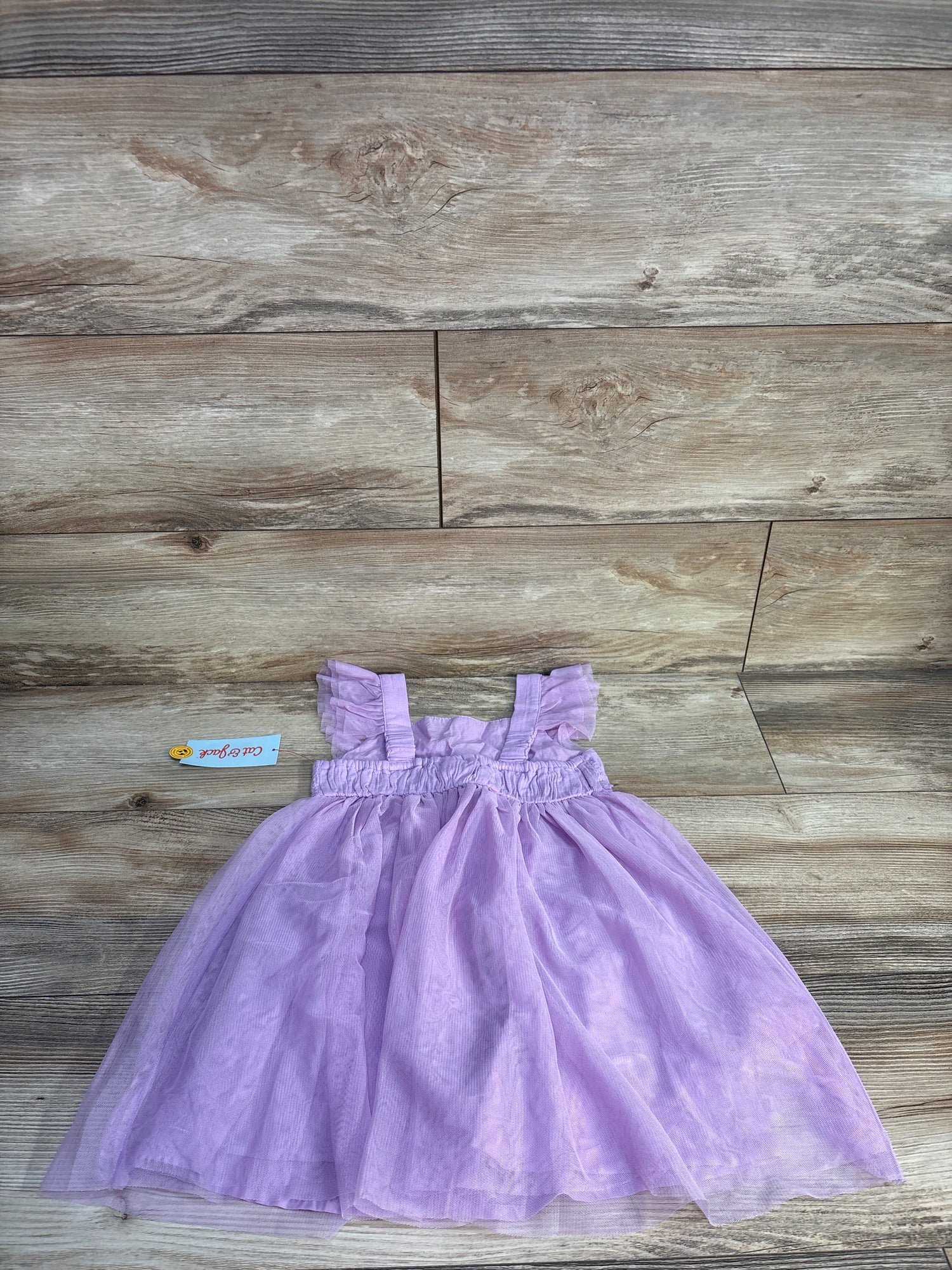 NEW Cat & Jack Lace Tulle Embroidered Dress Lilac sz 4T