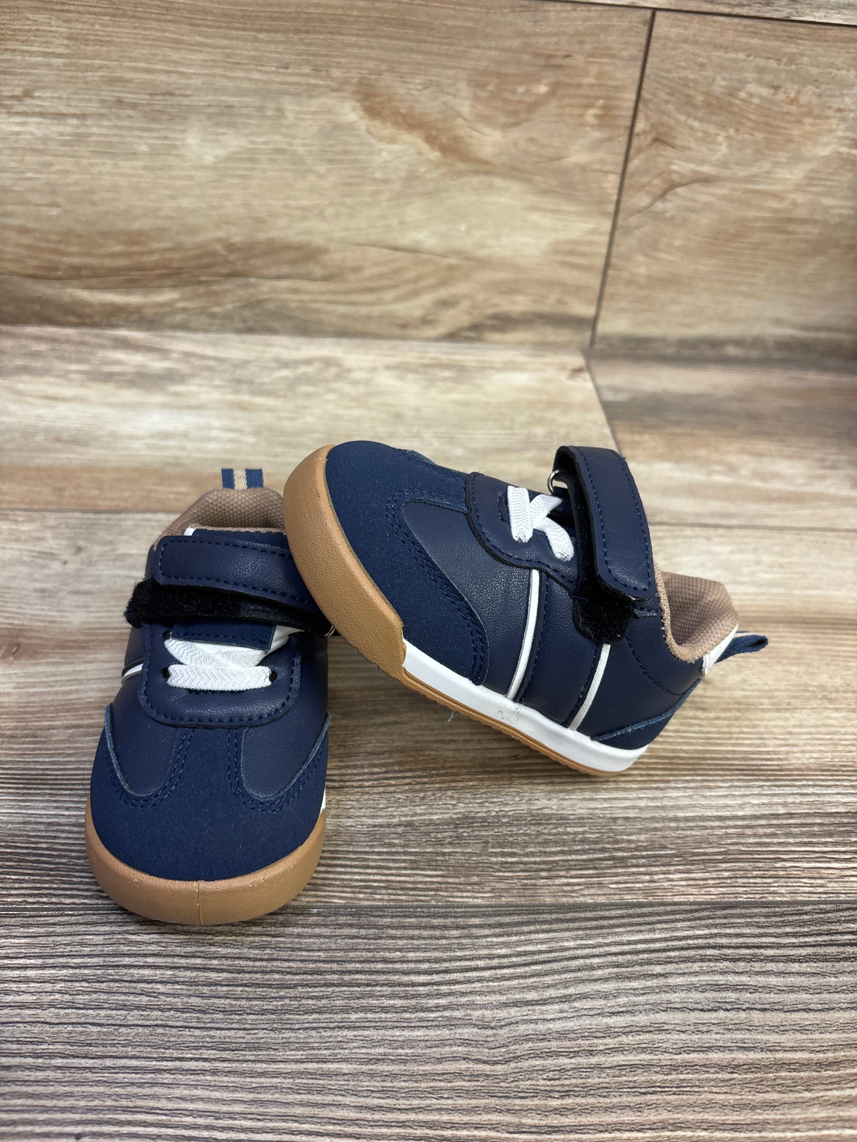 Josmo Hook-and-Loop Sneakers Navy sz 5c