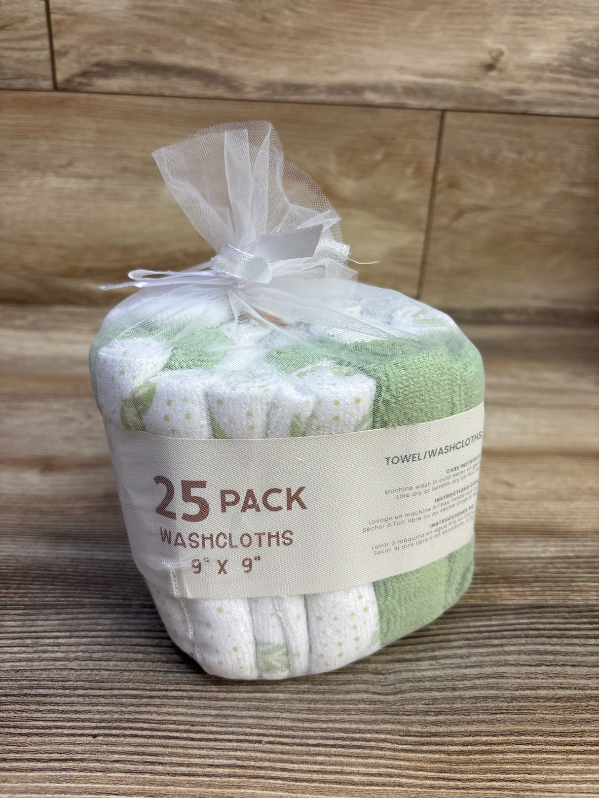 NEW Cuddly Hugs 25pk Washcloths 9x9''