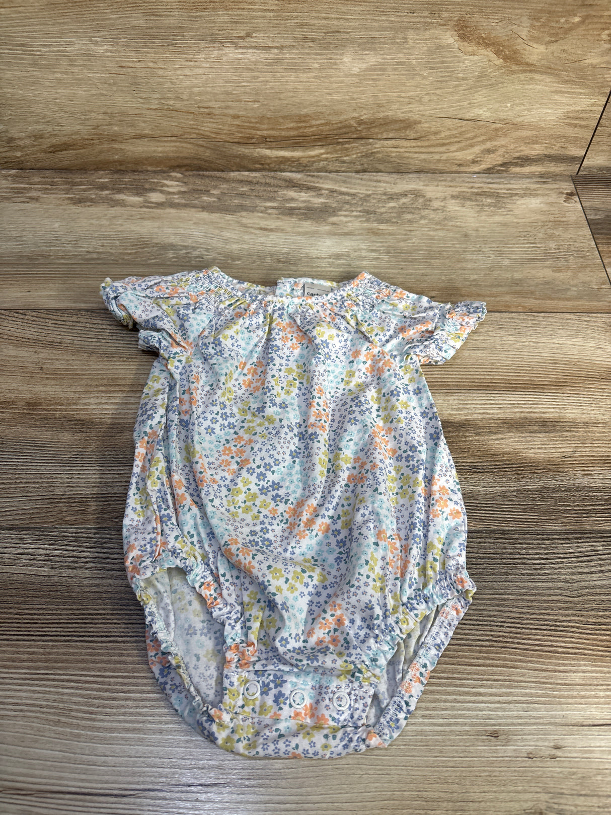 Just One You Floral Bubble Romper White sz 3m