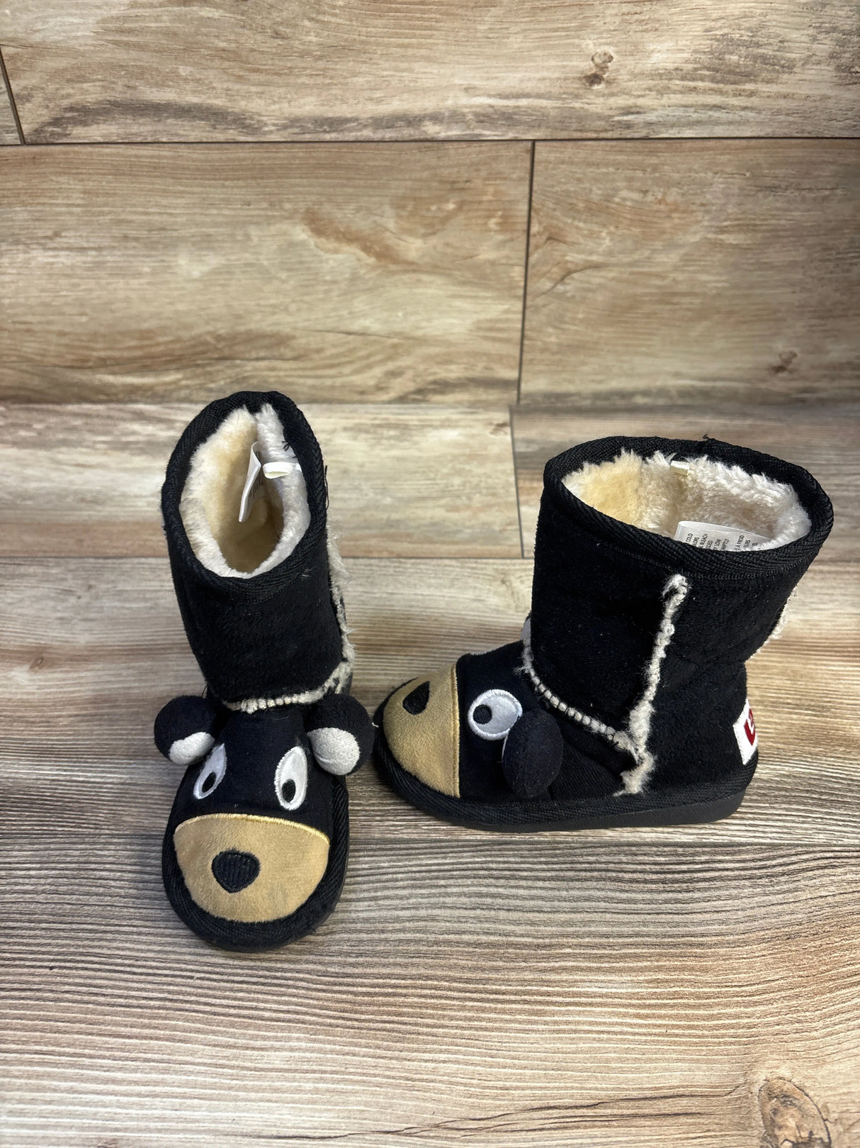 Lazy One Kid's Bear Slipper Boots sz 6/7c