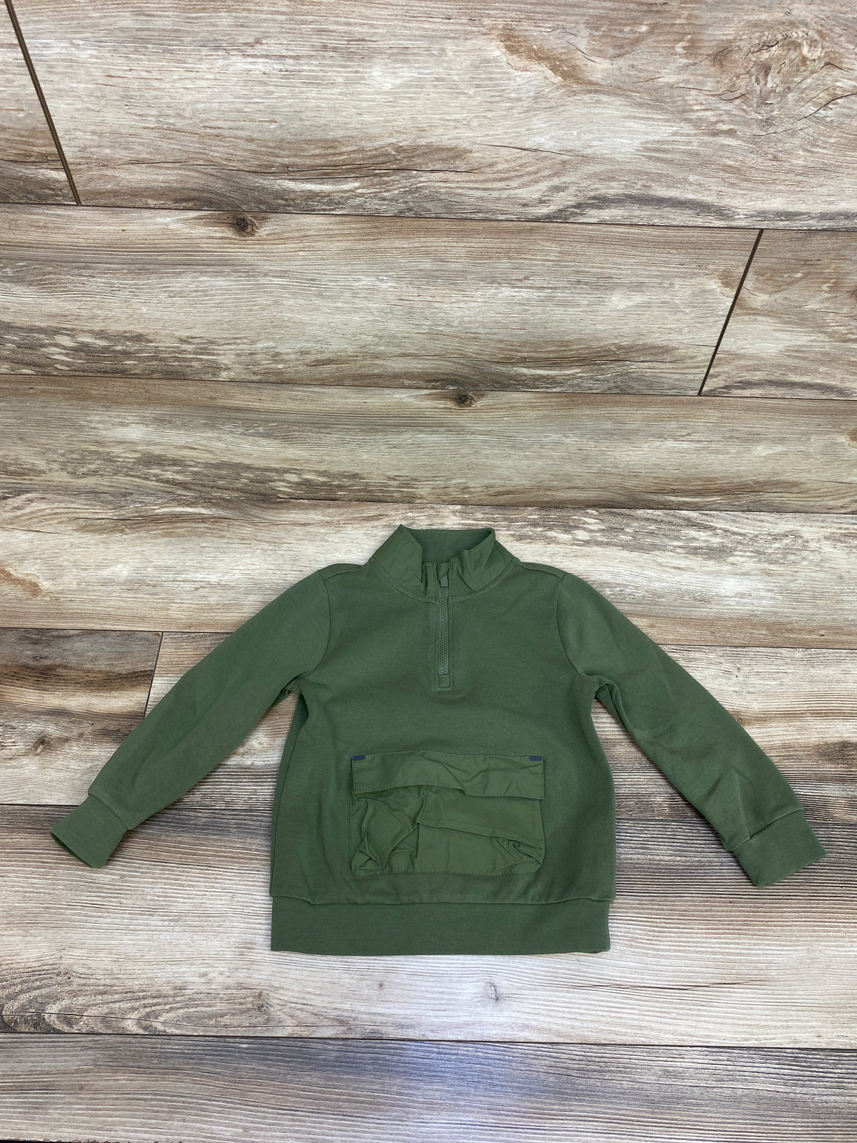 Old Navy Dynamic Fleece 1/4-Zip Sweatshirt Green sz 4T