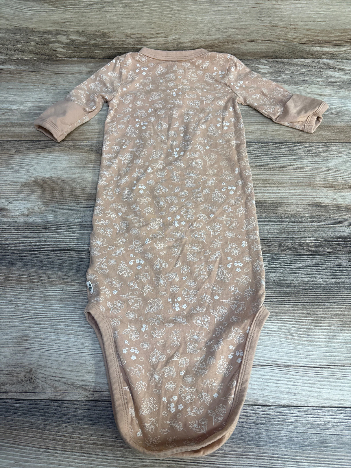 Easy-Peasy Floral Knot Gown Apricot sz 0-3m - Me n Mommy To Be