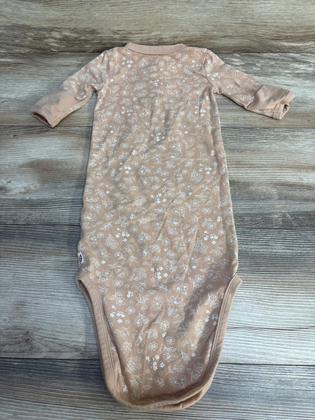 Easy-Peasy Floral Knot Gown Apricot sz 0-3m - Me n Mommy To Be