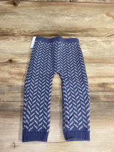 NEW Carter's Chunky Sweater Knit Leggings Blue sz 24m