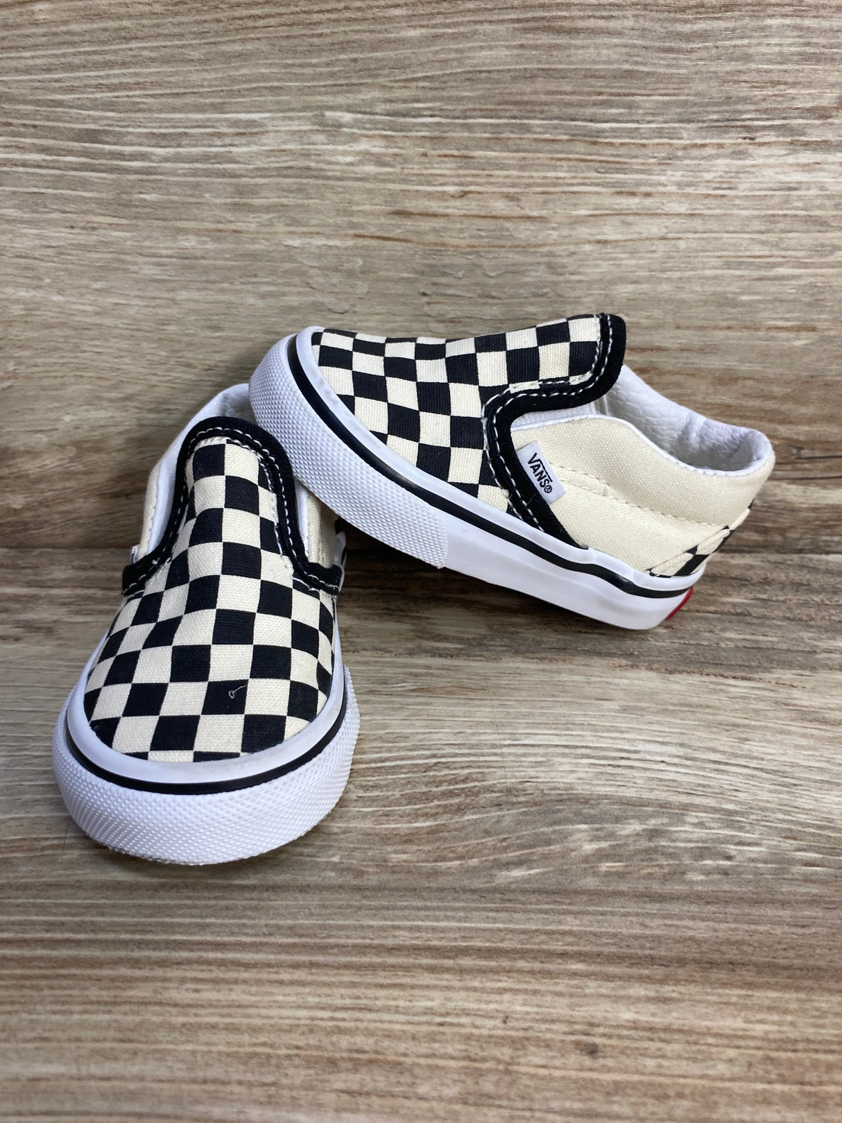 Vans Old Skool Slip-On Checkerboard Sneaker sz 3c