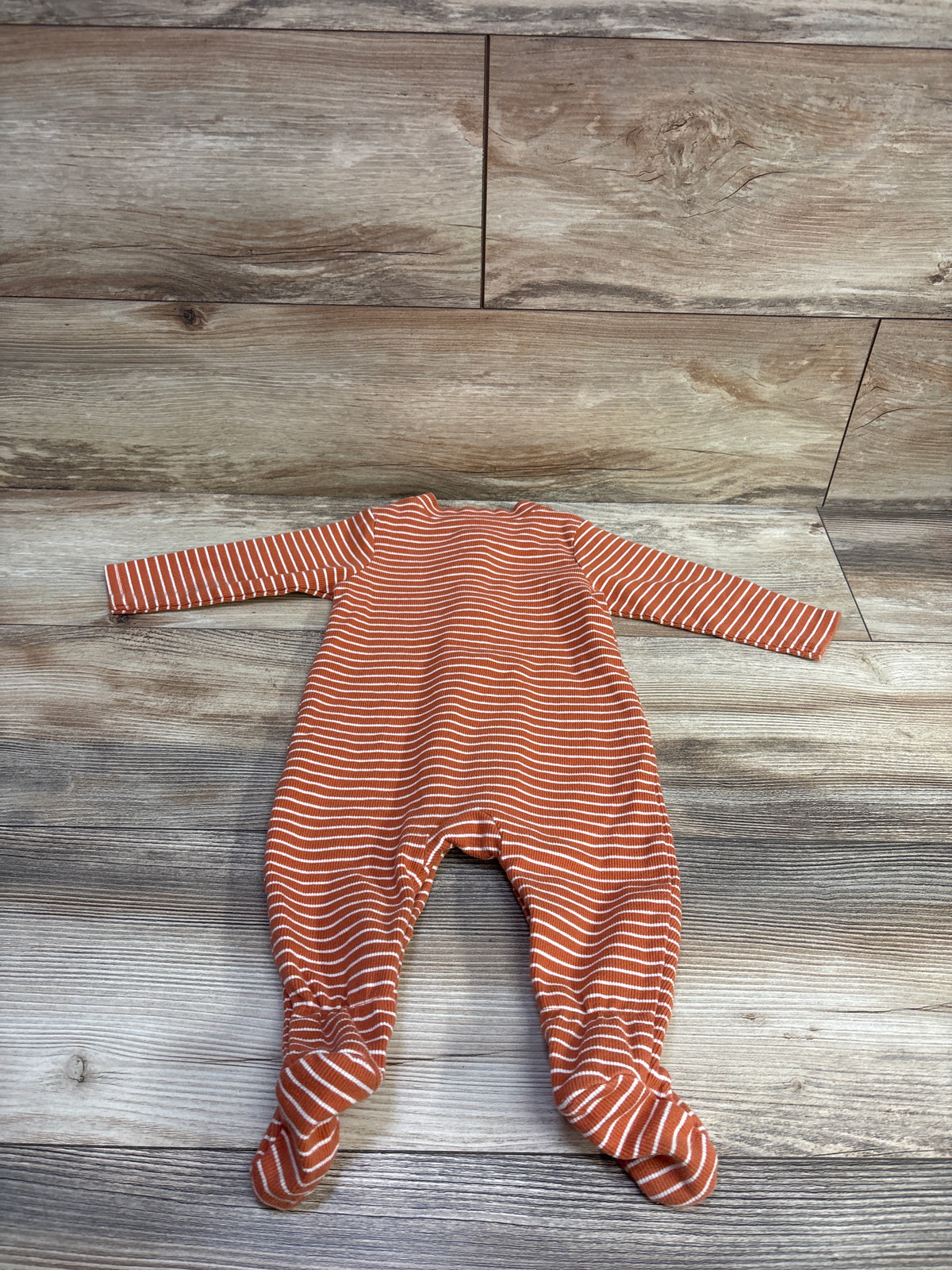 Ever & Ever Henley Footed Coverall Orange sz 6m