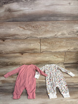 Modern Moments Coverall 2pk Pink sz 0-3m