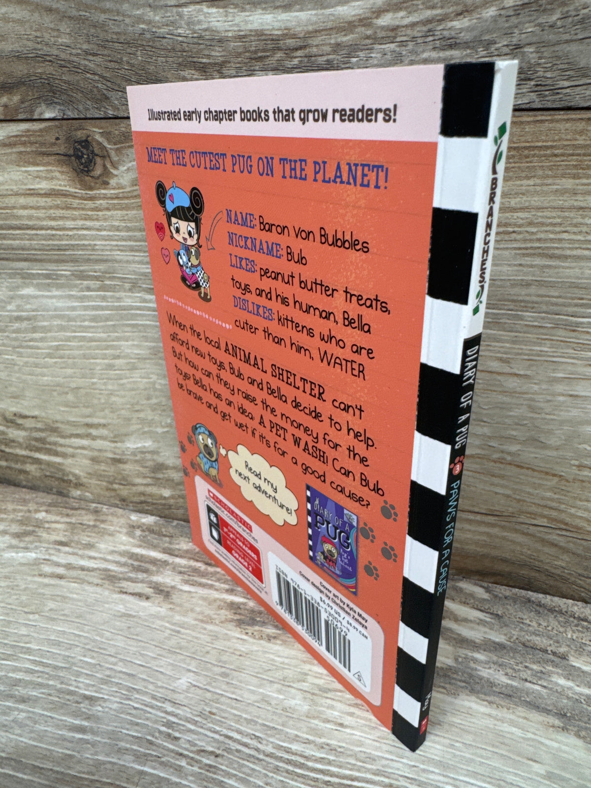 Diary of a Pug #3: Paws for a Cause Paperback Book