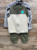 NEW Child of Mine 3pc Vest Set Olive sz 2T