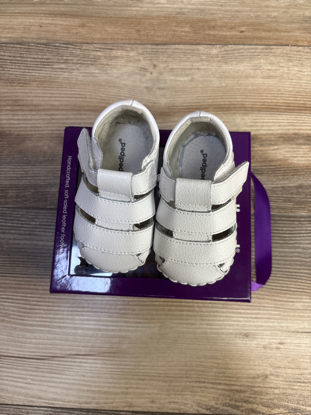 Pediped Soft Sole Ross Originals Sandals White sz 4.5c